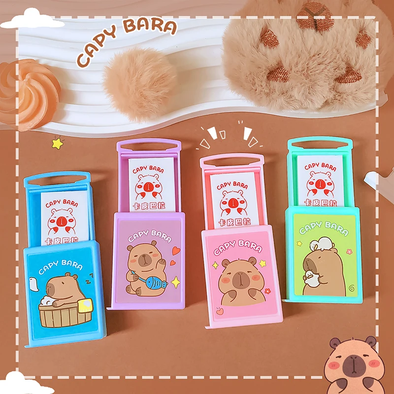 Kawaii back to school supplies stationery Aesthetic stationery items capybara magic box eraser rubber cute things school stuff