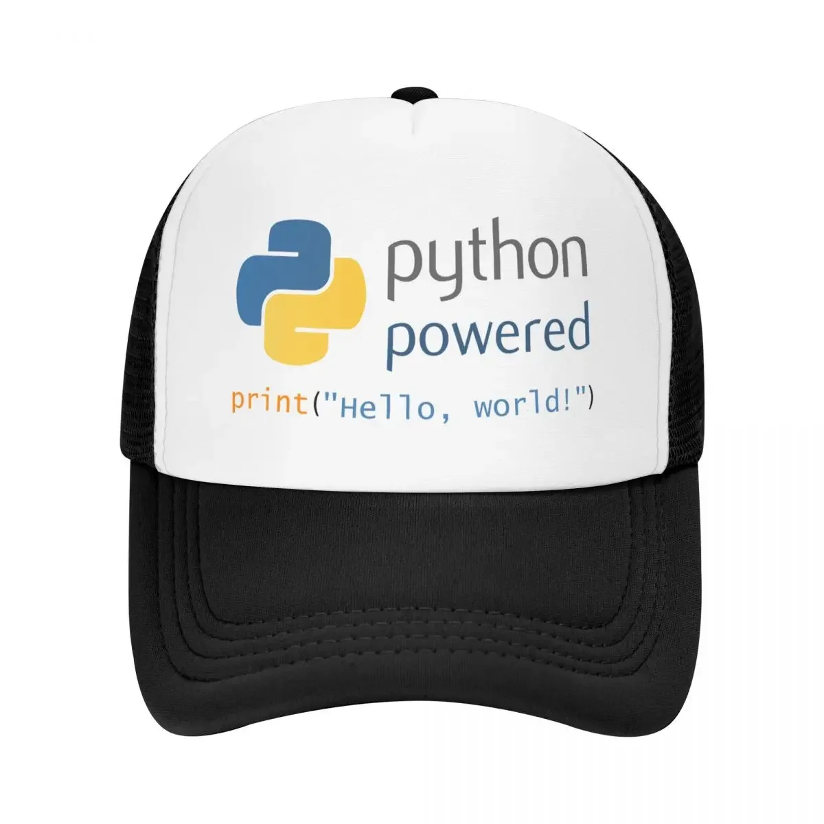 

Custom Python Powered Baseball Cap Women Men Adjustable Programmer Computer Developer Coder Trucker Hat Outdoor Snapback Caps