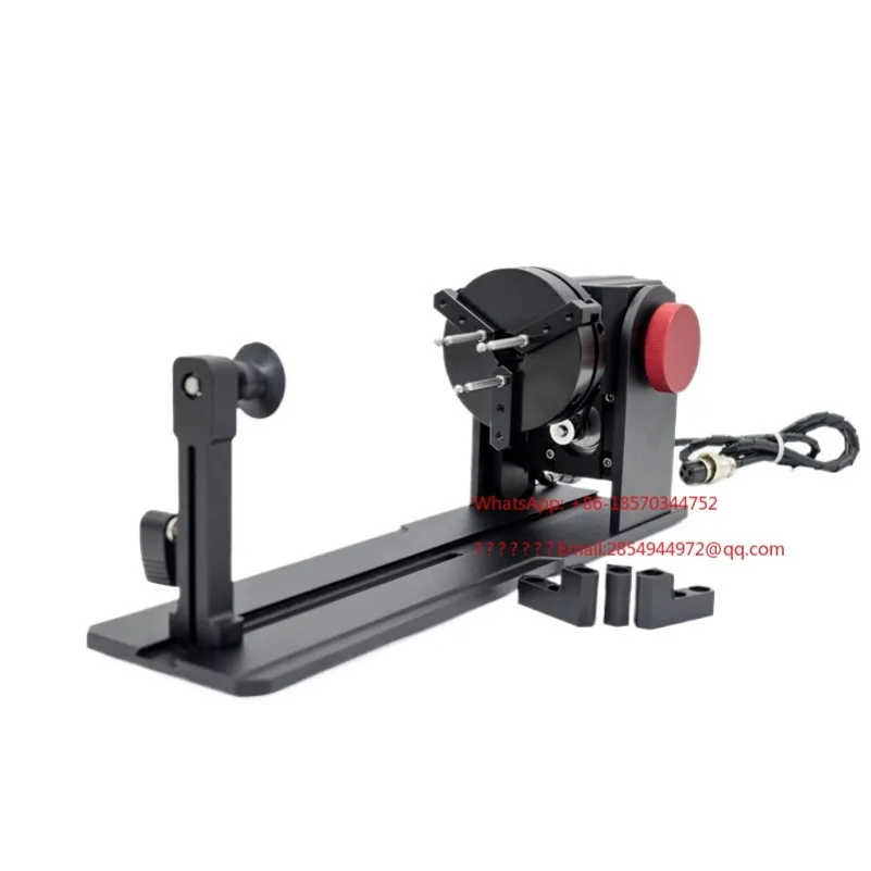 2026   Engraving Machine Marking Machine Special Electric Rotary Shaft Chuck with Telescopic Tail Top Rotary Clamp