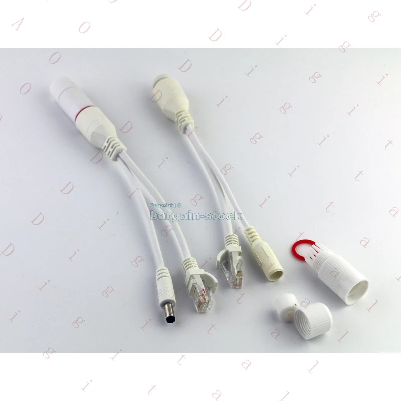 WW  for 10PCS Waterproof POE Adapter Power Over Ethernet Injector Splitter 12V 24V 2A