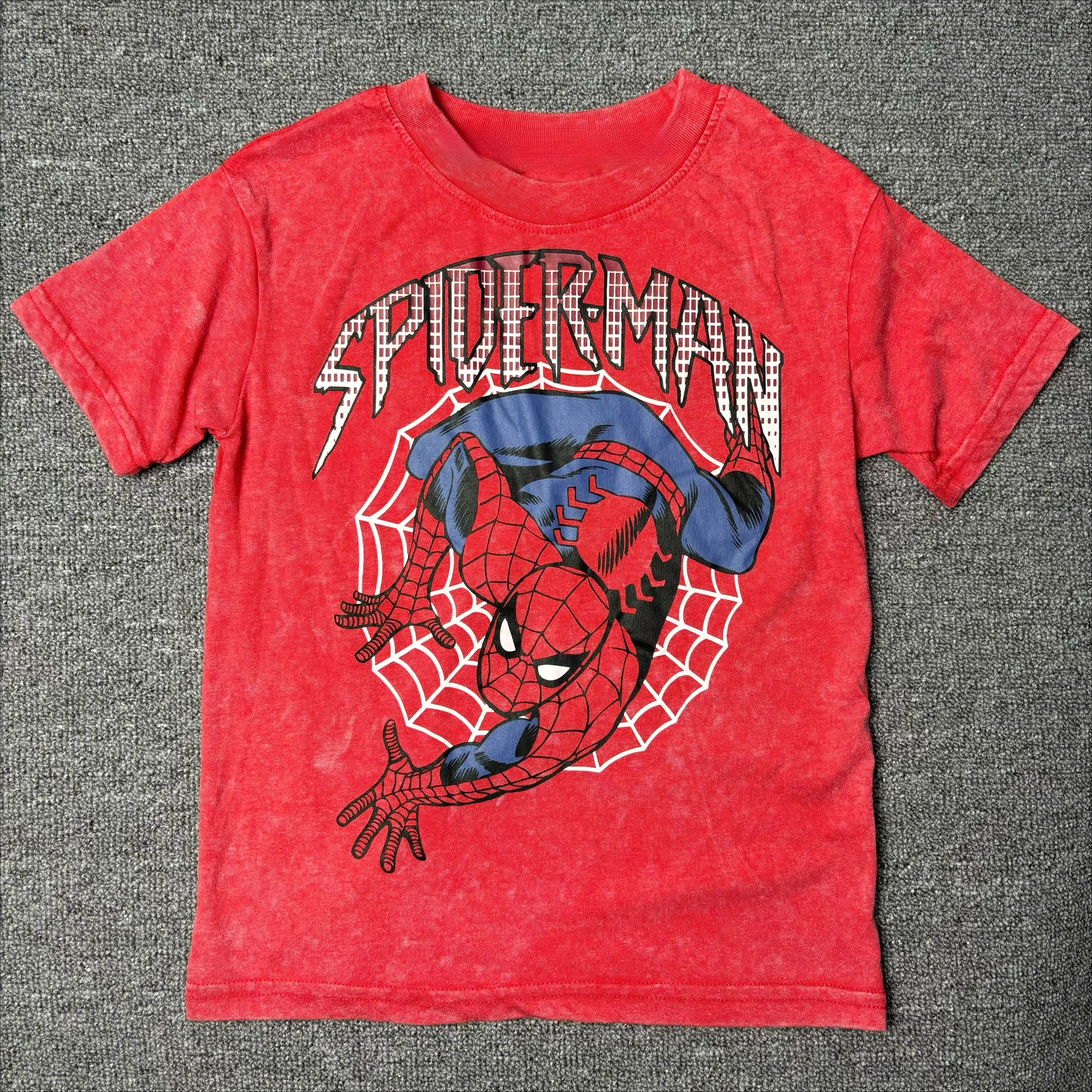 تي شيرت Marvel المعتمد رسميًا بطباعة Spider-Man بأكمام قصيرة للرجال والنساء، قميص Y2K فضفاض غير رسمي للشارع