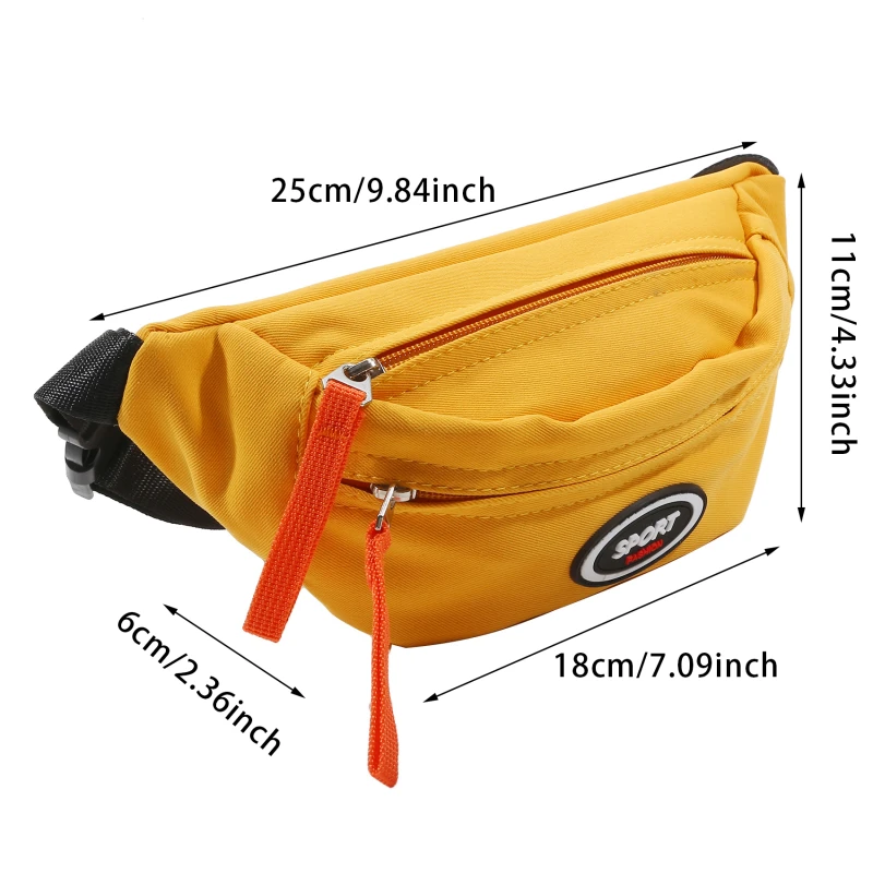 Marsupio per bambini Piccolo marsupio per bambine Borsa da petto leggera alla moda per bambini Sport all'aria aperta Corsa da campeggio