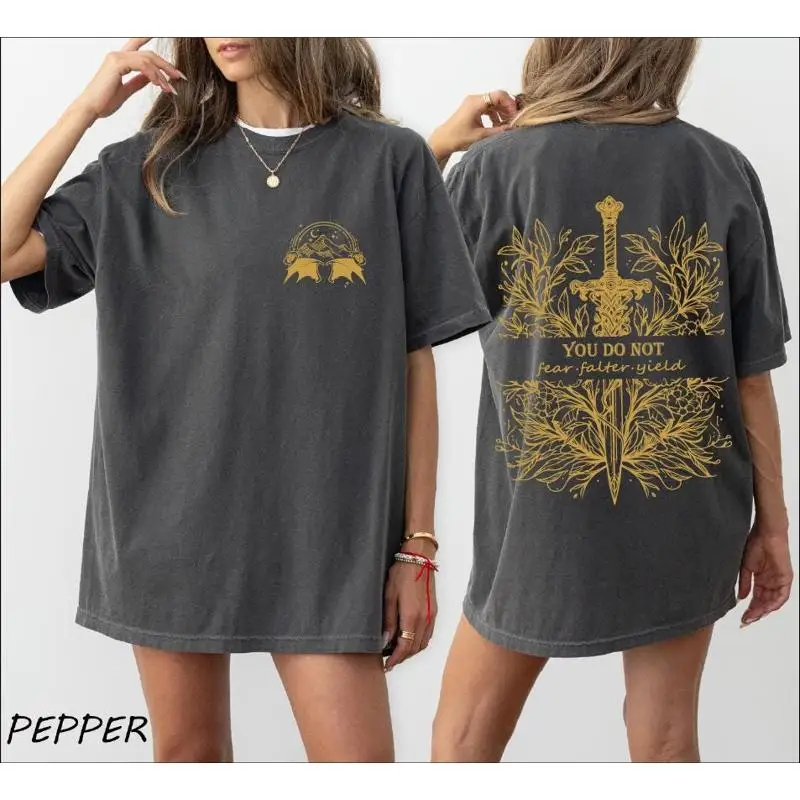 Футболка You Do Not Yield с двумя сторонами, свитер Velaris City Of Starlight The Night Court SweaT Acotar Dreams