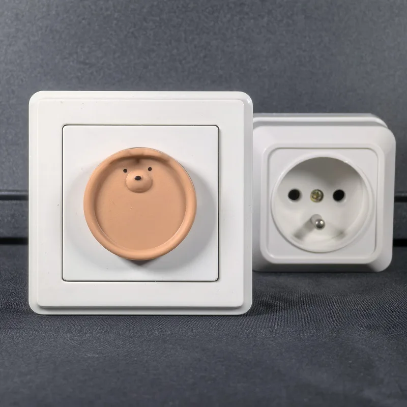 5 قطعة مقبس حماية سلامة الطفل الغطاء الواقي لطيف الكرتون الأطفال منع الصدمات الكهربائية غطاء حماية الغبار #6