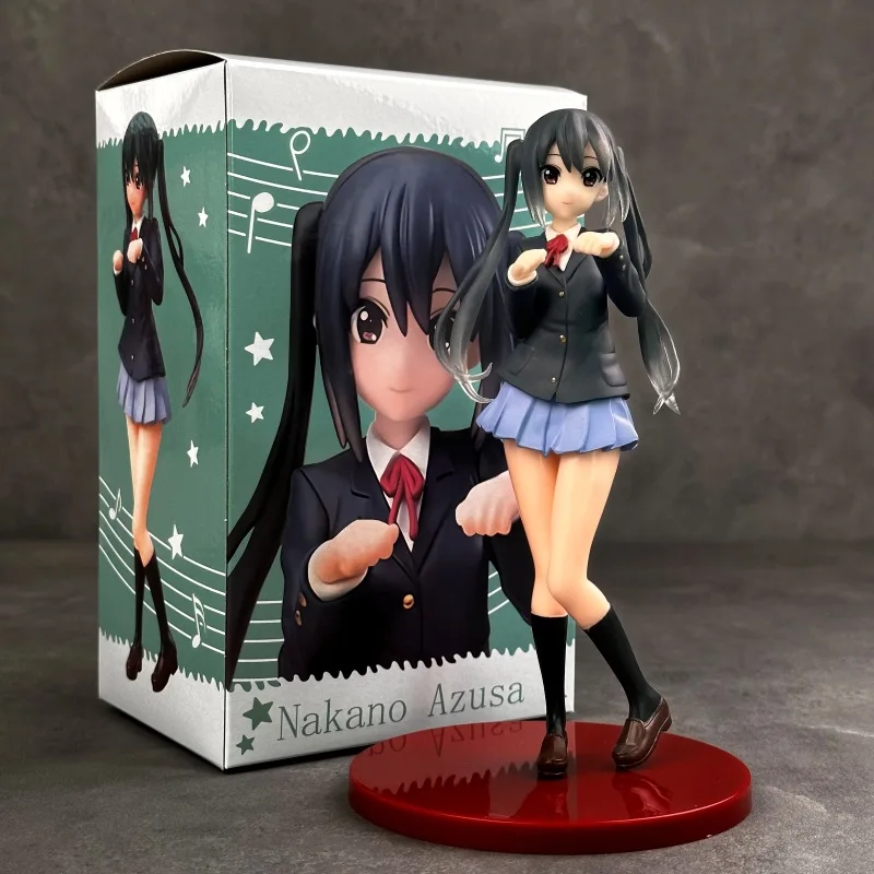 Boxed K-On! Hirasawa Yui Nakano Azusa Anime-Figur Kawaii Schönes Mädchen-Modell PC-Gehäuse-Dekoration Cartoon Sammlerstück Geschenk