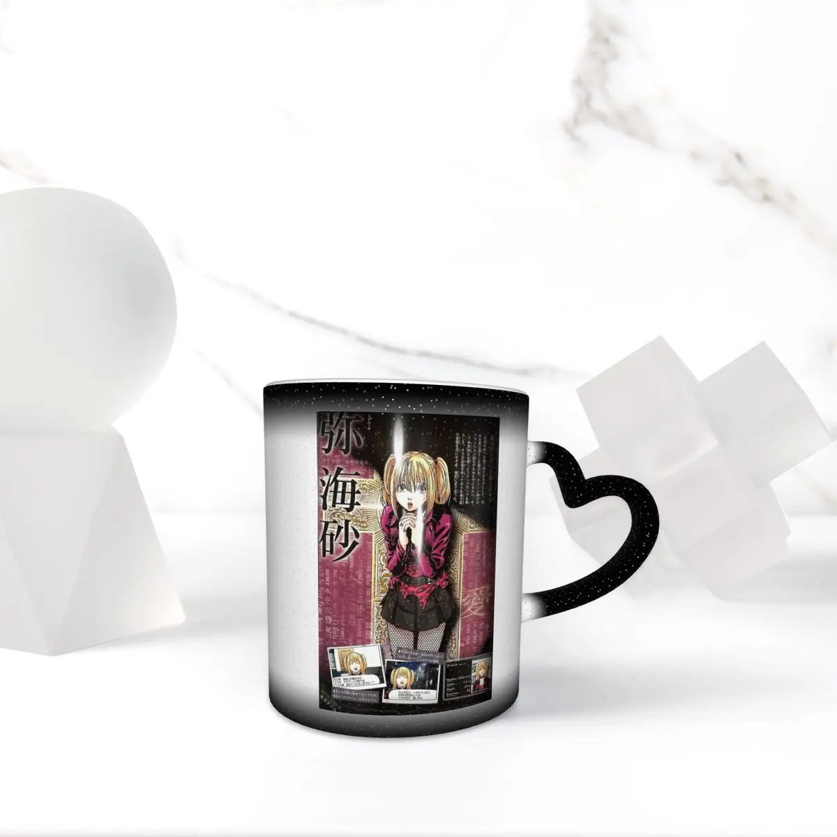 Death Note Misa Anime Mug Funny Ceramic Coffee Cups Tea Mugs Milk Cup Drinkware Gift for Woman Man