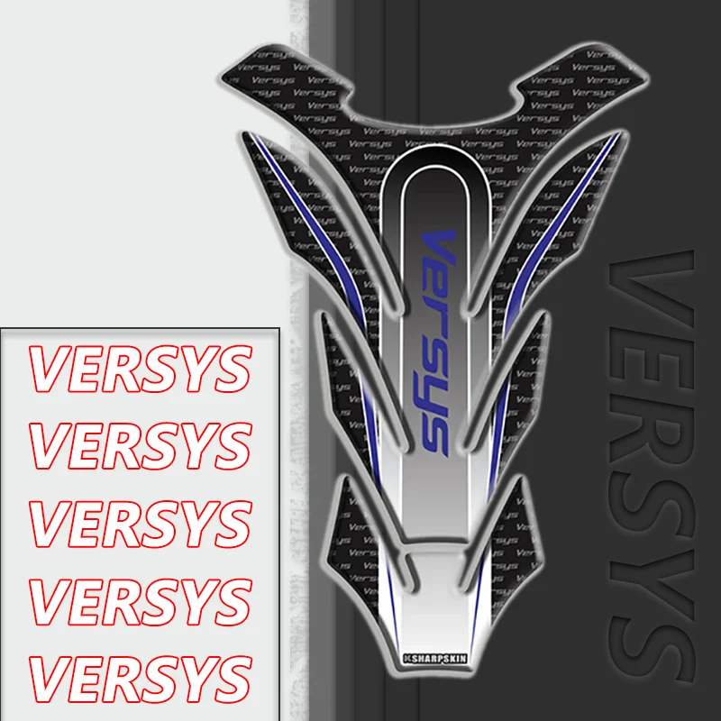 

Motorcycle Tank Stickers For Versys650 Versys1000 X-300 3D Rubber Gas Fuel Oil Tank Pad Protector Cover Sticker Decals versys