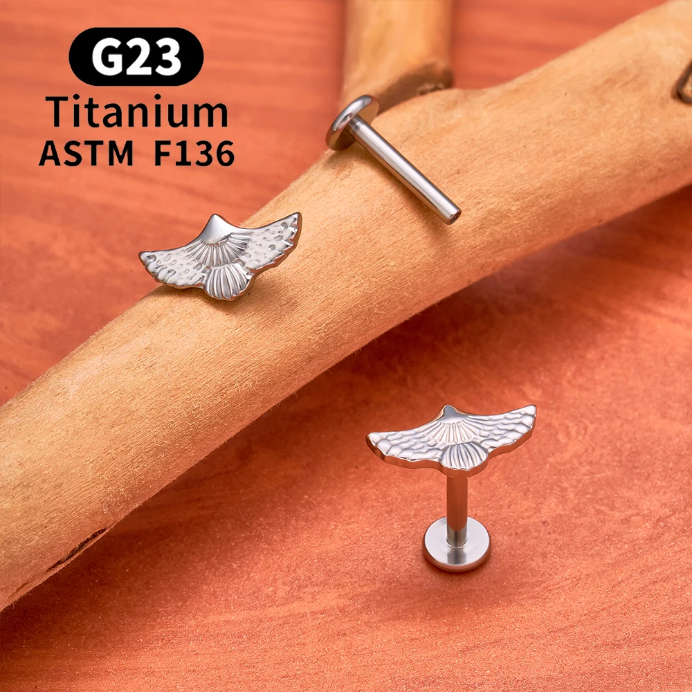 ASTM F136 التيتانيوم دولفين النسر أقراط 16 جرام موضوع داخلي الأذن مربط الغضروف الزنمة الفص محارة اللولب ثقب المجوهرات