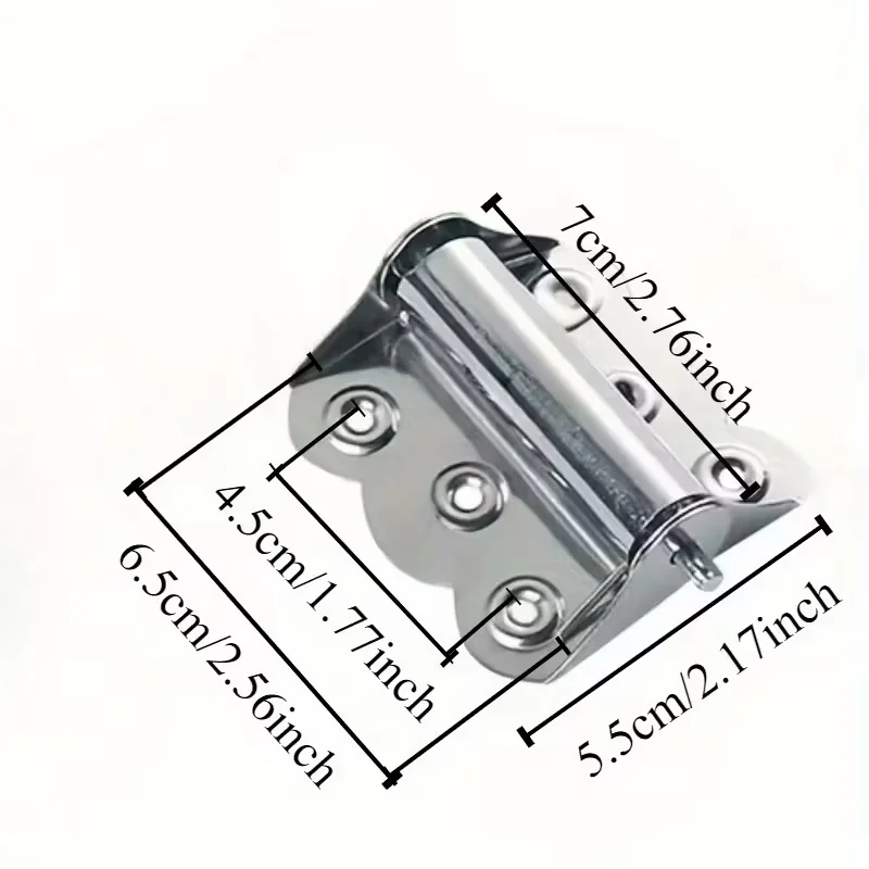 2/4Pcs Stainless Steel Butterfly Hinge Automatic Door Closer Spring Hinge Household Flat Screen Door Screen Window Reset Rebound