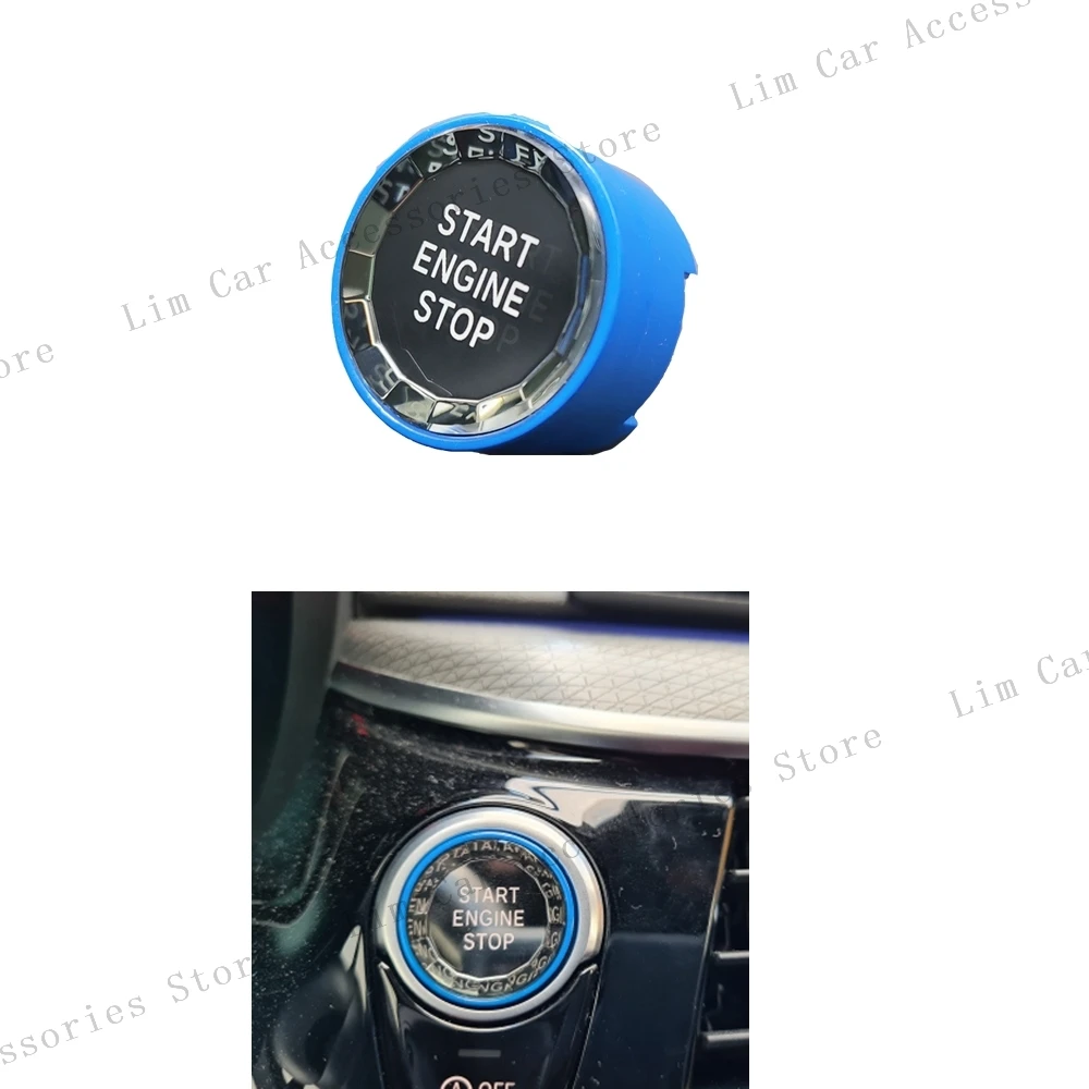 For BMW F20 F30 F48 F15 G30 F80 F82 Car Engine Ignition Start Stop OFF Switch Button Cover Crystal