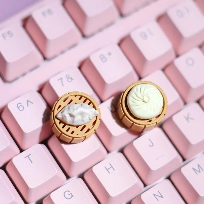 Cartoon Anime Game Buns Dumplings Keycaps Lovely Personalized Custom ESC for Cherry MX Switch Mechanical Gaming Keyboard Caps