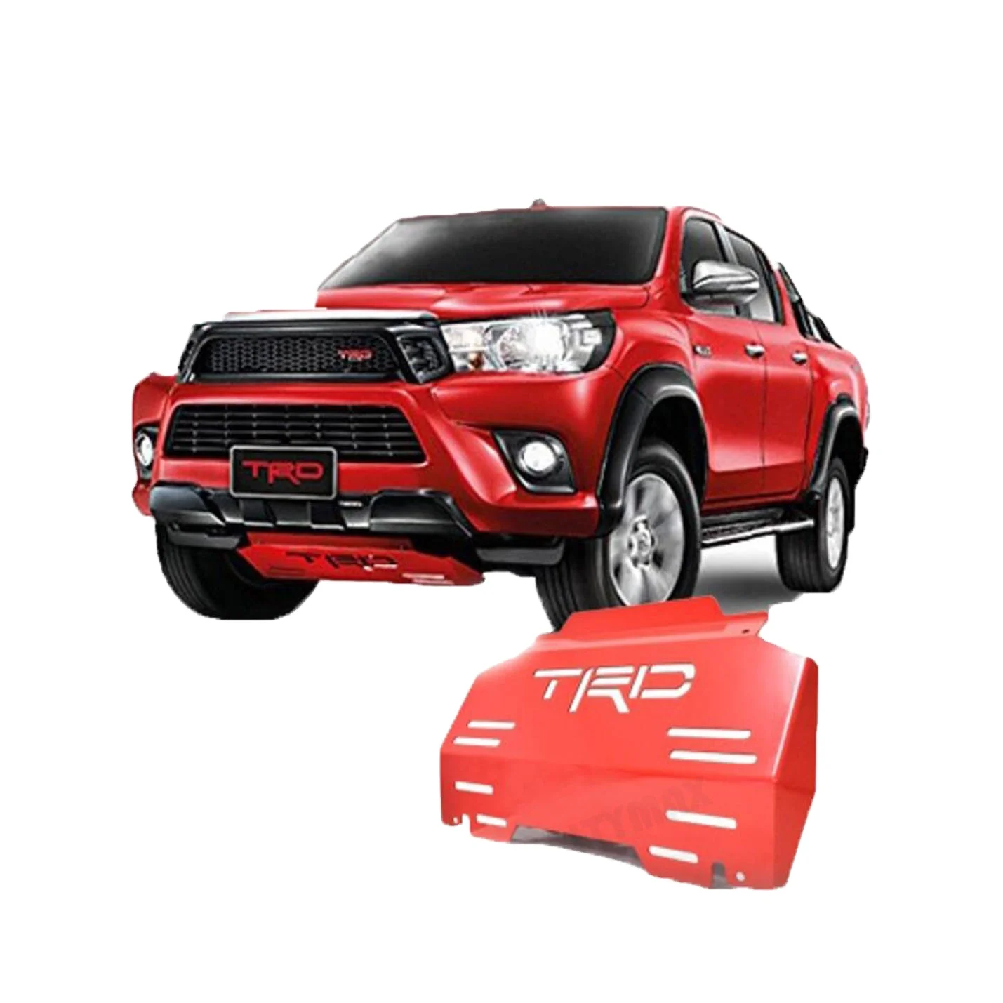 

suitable for Wholesale Accessories 4X4 Skid Bash Plate Front Steel Red Sump Guard for Fortuner 7 Days Delivery on Carton