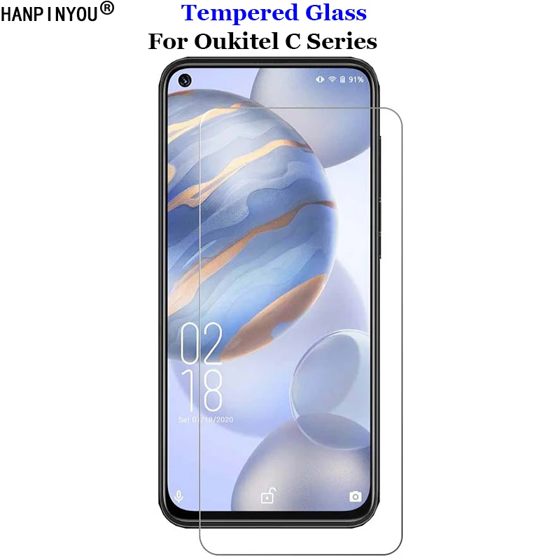 

For Oukitel C32 C31 C21 Pro Tempered Glass 9H 2.5D Premium Phone Screen Protector Film For Oukitel C21 6.4"