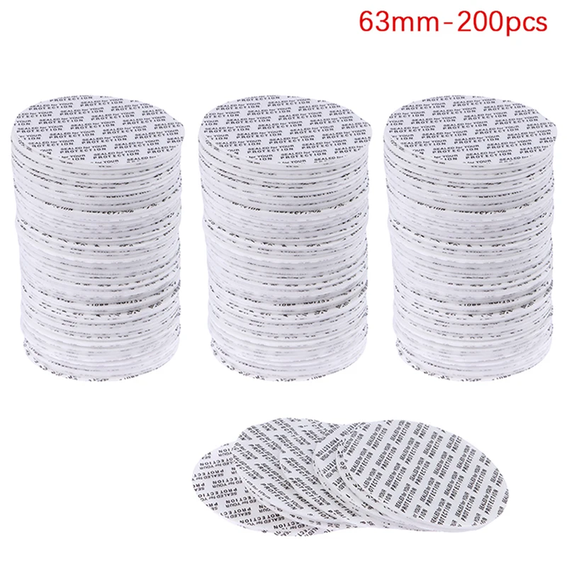 200 Stuks zelfklevende Schuim Drukgevoelige Afdichting Cap Voering Fraudebestendige Afdichtingen Liner Voor Cosmetische Pot Fles Pot 20 MM-82 MM