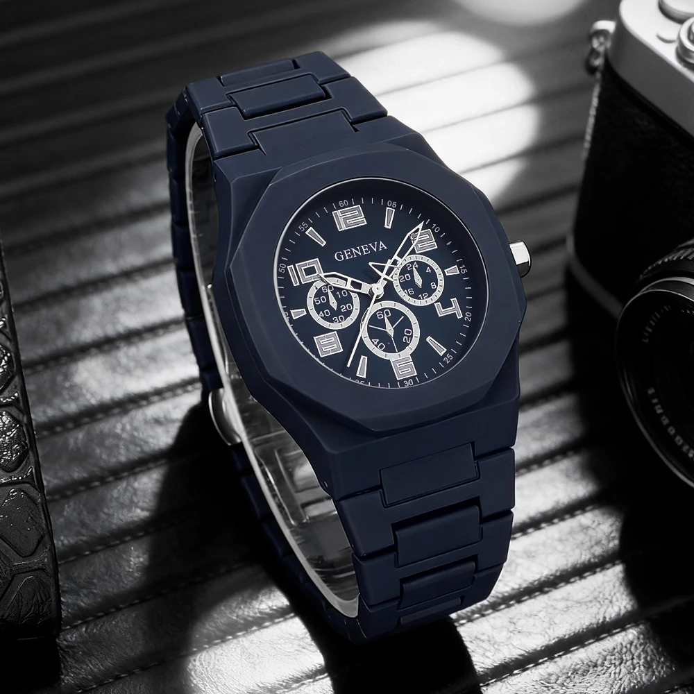 1-piece new watch, polygonal dial, fashionable and trendy accessory for outfit coordination, with a premium feel