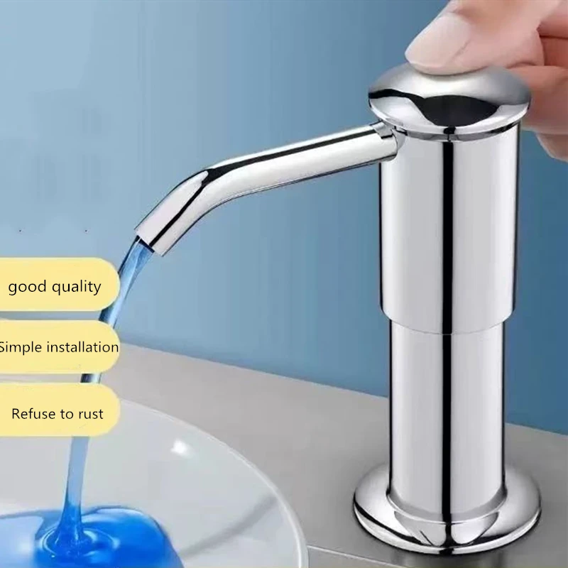 موزع أطباق كونترتوب المطبخ مع أنبوب تمديد، مضخة سائل للصابون، موزع صابون بلاستيكي لملحقات الحوض