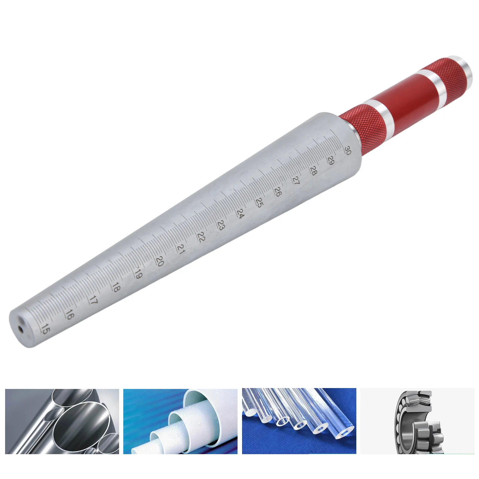 

Aperture Gauge Conical Feeler Ruler Stainless Steel Inner Diameter Measuring Tool 15‑30mm Aperture Feeler Gauge Aperture Gauge