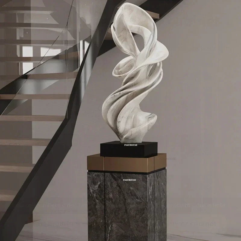 Abstract Sculptures Ornament Designer Crafts Statue Villa Corridor Entrance Fiberglass Art Decoration Europe Home Decor