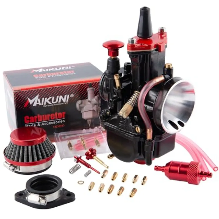 

32mm Racing Carburetor Kit for 125cc to 200cc 2T and 4T Engine Applications in Dirt Bikes Motocross Motorcycles Scooters and AT