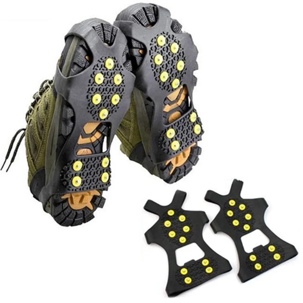 

10 Studs Anti-Skid Snow Ice Gripper 2023 New Fashion Climbing Shoe Spikes Grips Cleats Overshoes Crampons Spike Shoes