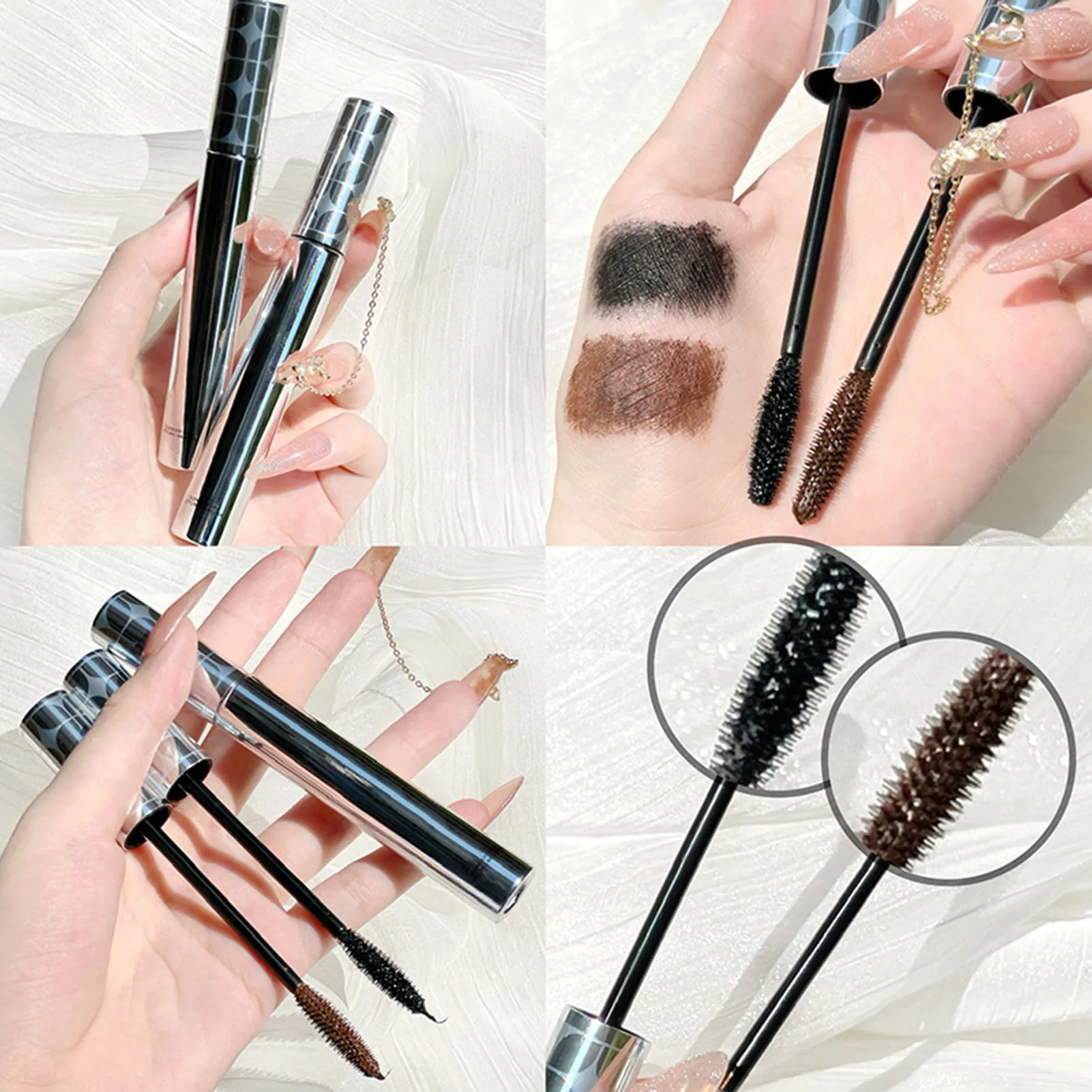 Mascara impermeabile che migliora il Volume colore a pigmenti profondi a lunga durata ad alta copertura per la volumizzazione delle ciglia
