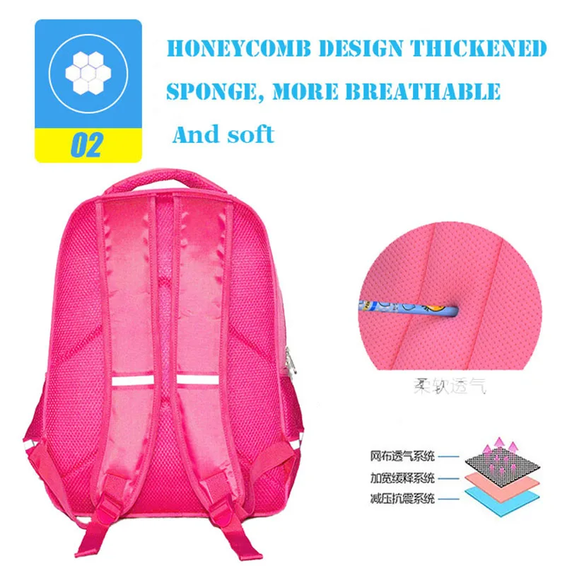 Meninas dos desenhos animados veados imprimir sacos de escola adolescente dos desenhos animados mochila de viagem estudante bookbag