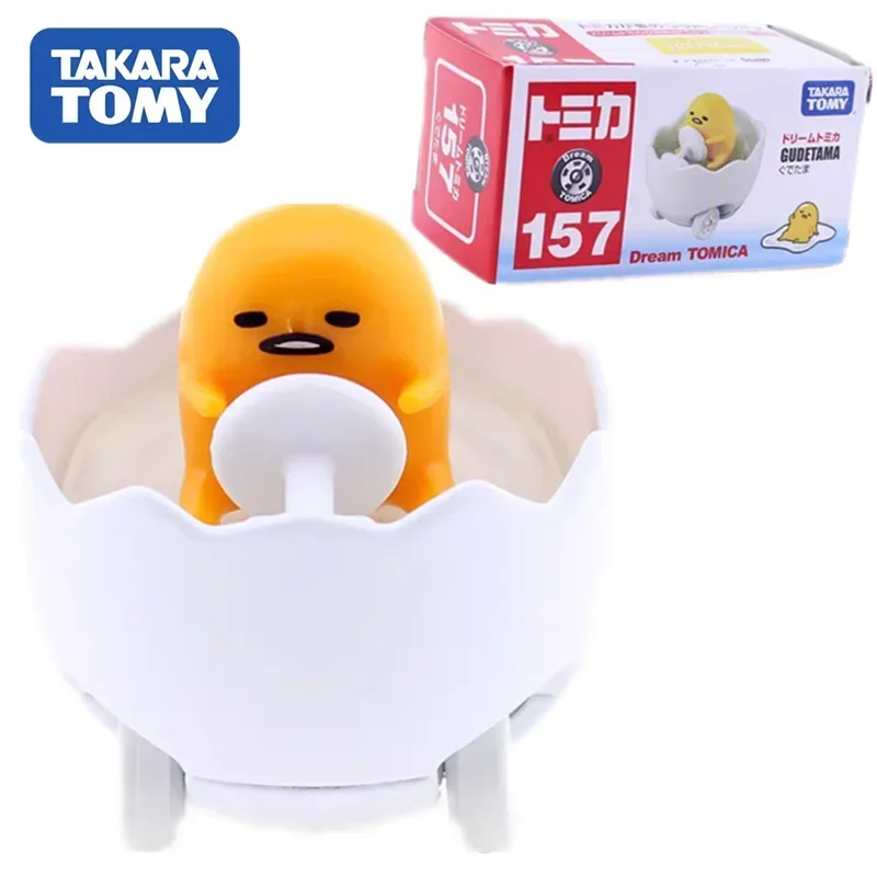 TAKARA TOMY Tomica NO.157 Gudetama Miniature Die-cast Alloy Car Model Boys and Girls Christmas Birthday Gift Children's Toys