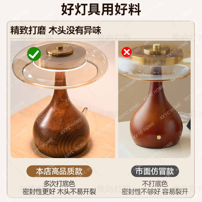 Original method. Retro medieval style bedroom bedside table lamp study creative personality. Homestay overseas lamp