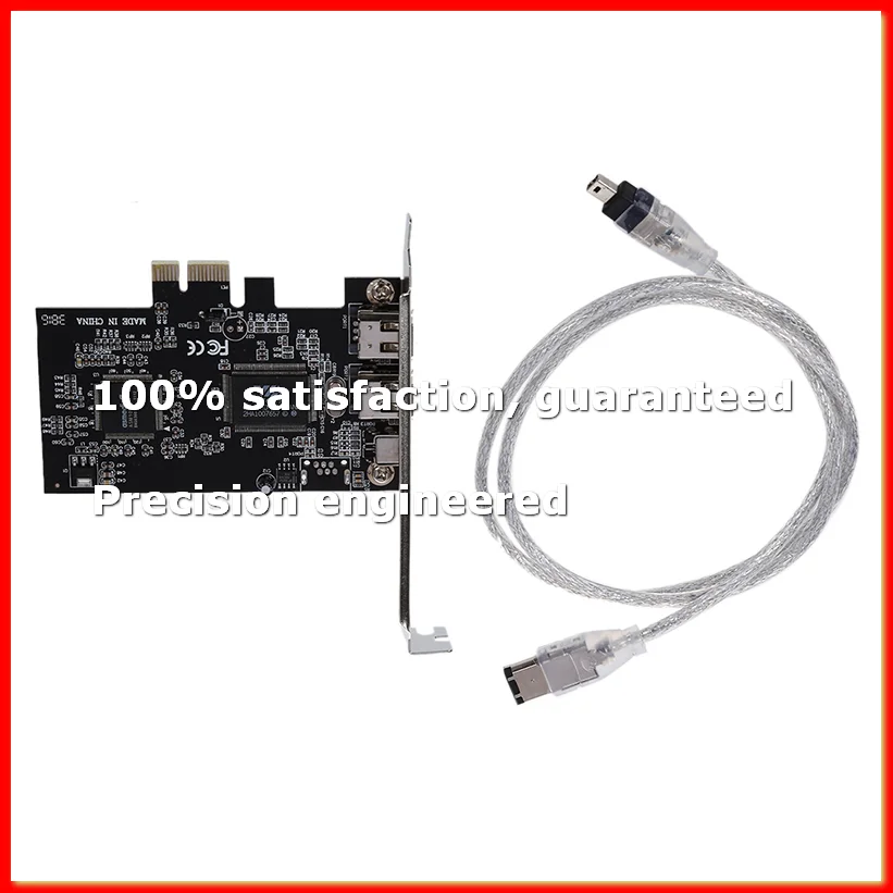 PCI Express x1 PCI-E FireWire 1394a IEEE1394 Controller Card 3 Port For Desktop-A09G