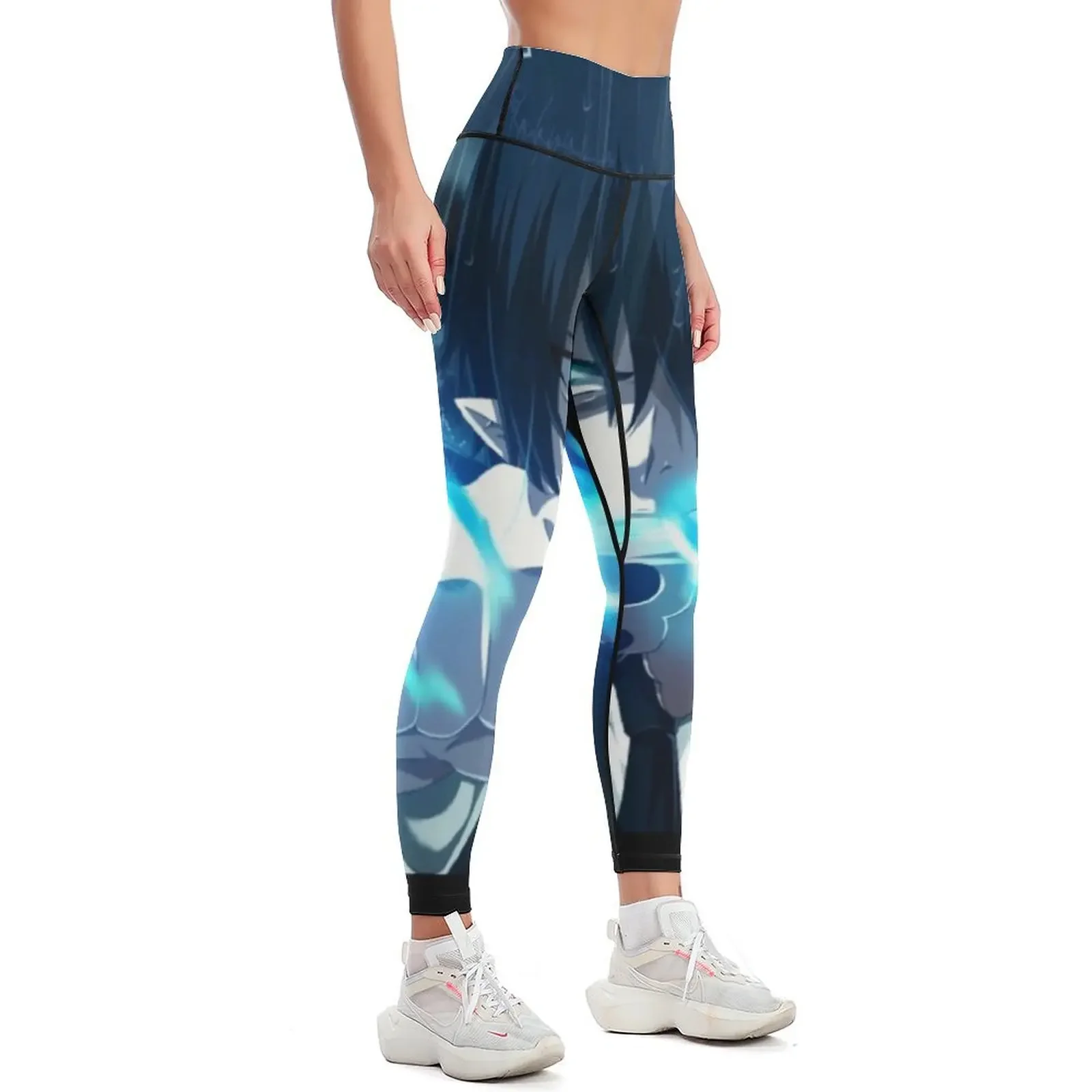 Rin blue no exorcist anime graphic Leggings gym top Women's sports Women's trousers push up fitness Womens Leggings