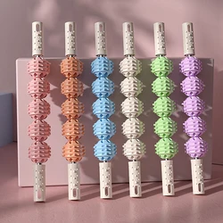 1PC Plastic Massage Roller Ball Muscles Relaxation Whole Body Massage Stick Yoga Fitness Wolf Tooth Fascia Stick