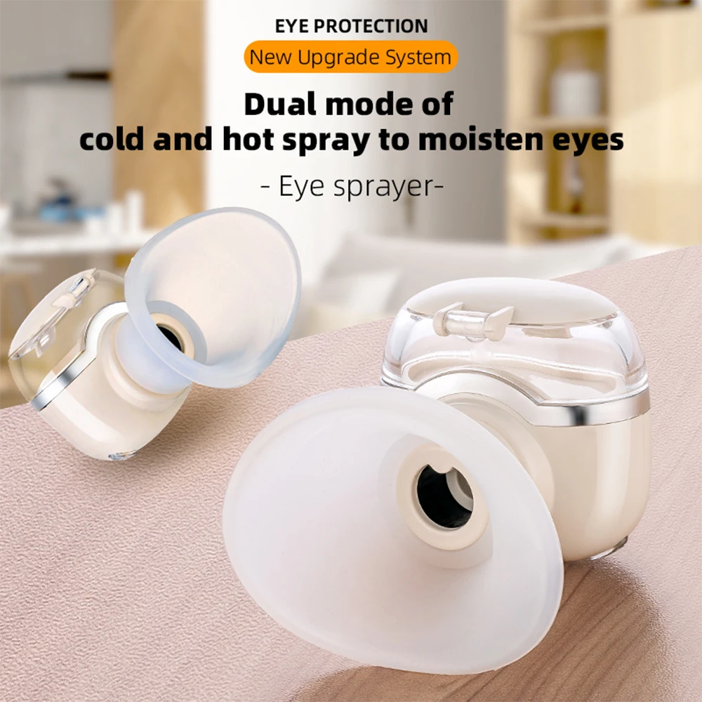 

Electric Eye Steamer Sprayer Device Moisturizing Atomizer Water Hot Compress Eyes Soothing Massage Wash Facial Steam Eye Washing