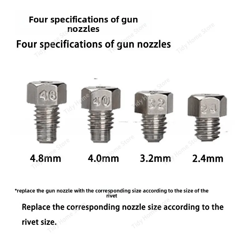 Powered Riveting Tool Rivet Gun Riveting gun Pneumatic Riveter Pistol Grip Rivet guns Air