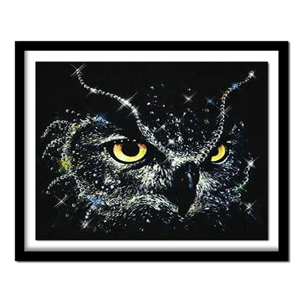 Diamond painting owl Diamonds  3D DIY Diamonds Embroidery Owl Paintings By Numbers On Canvas Embroidery With Diamonds