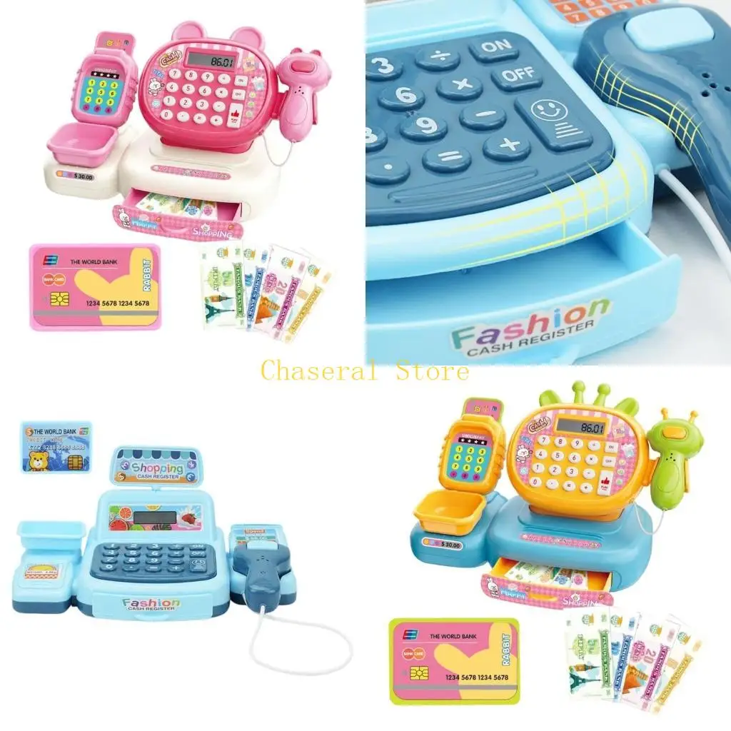

E7CE Imaginative Supermarket Play Set With Working Calculator For Preschool Learning