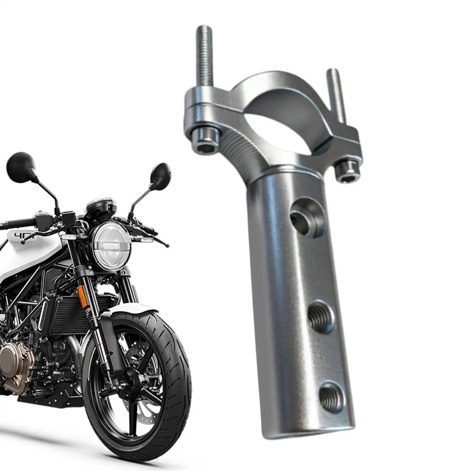 Motorcycle Headlight Mount Aluminum Alloy Lightweight Holder Rearview Mirror Extension Light Bracket For Scooter Riding