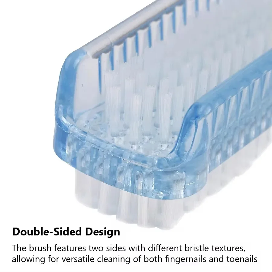 Double-Sided Nail Cleaning Brush, Manicure and Pedicure Tool, Ideal for Fingernails and Toenails