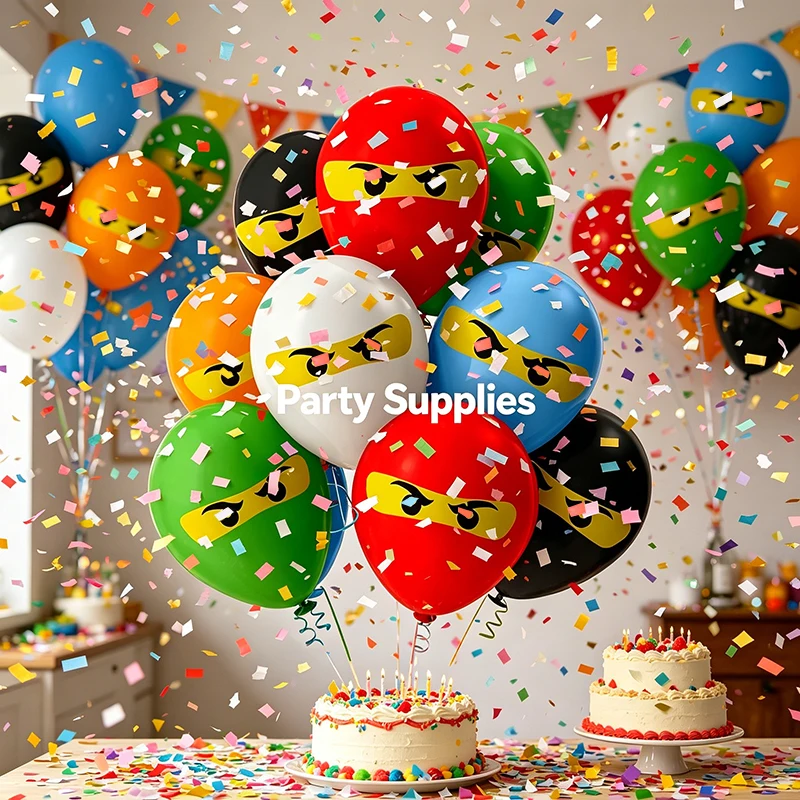 Building Blocks Birthday Party Decoration Balloons Party Supplies Latex Balloon Shower Decors balloon Birthday party gift supply