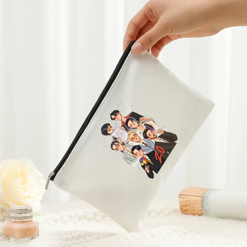Arirang 2.0 World Tour 2026 Cosmetic Bag with Zipper Makeup Bags Travel Women‘s and Men's Lightweight Storage Bags Kpop Fan Gift