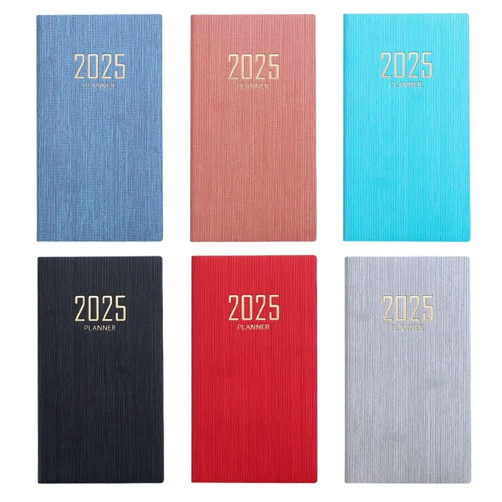 Engels 2025 A6 Pocket Planner Takenlijst 12 maanden Mini Pocket Notebook Notities maken Academische Wekelijkse Agenda 365 Dagen Kladblok