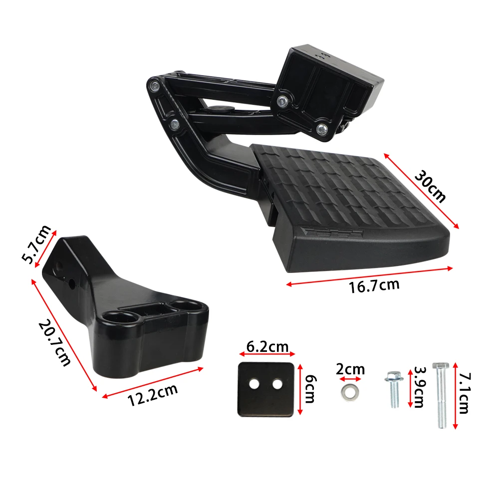 BedStep Retractable Bumper Foot Step Back Rear T-Step Truck Pedal For 2009 2010-2018 Ram 1500/2500/3500 75306-01A Accessories