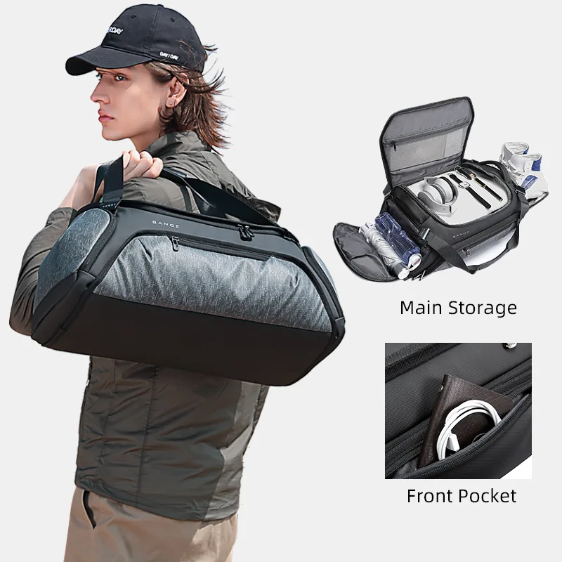 Men Gym Bag High capacity Waterproof Dry Wet Separation suitcases Woman Yoga Fitness Pack Multifunctional Travel Bag Shoe Bag