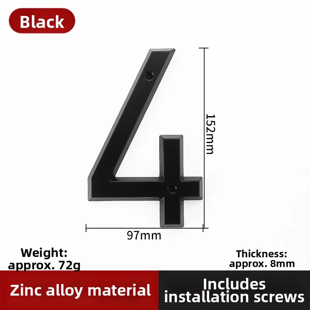 Obrázek 6: Plovoucí plak dr. house cifra plovoucí design rustproof lehko DIY instalace číslo jednotné plovoucí dr. house cifra dr. house značka