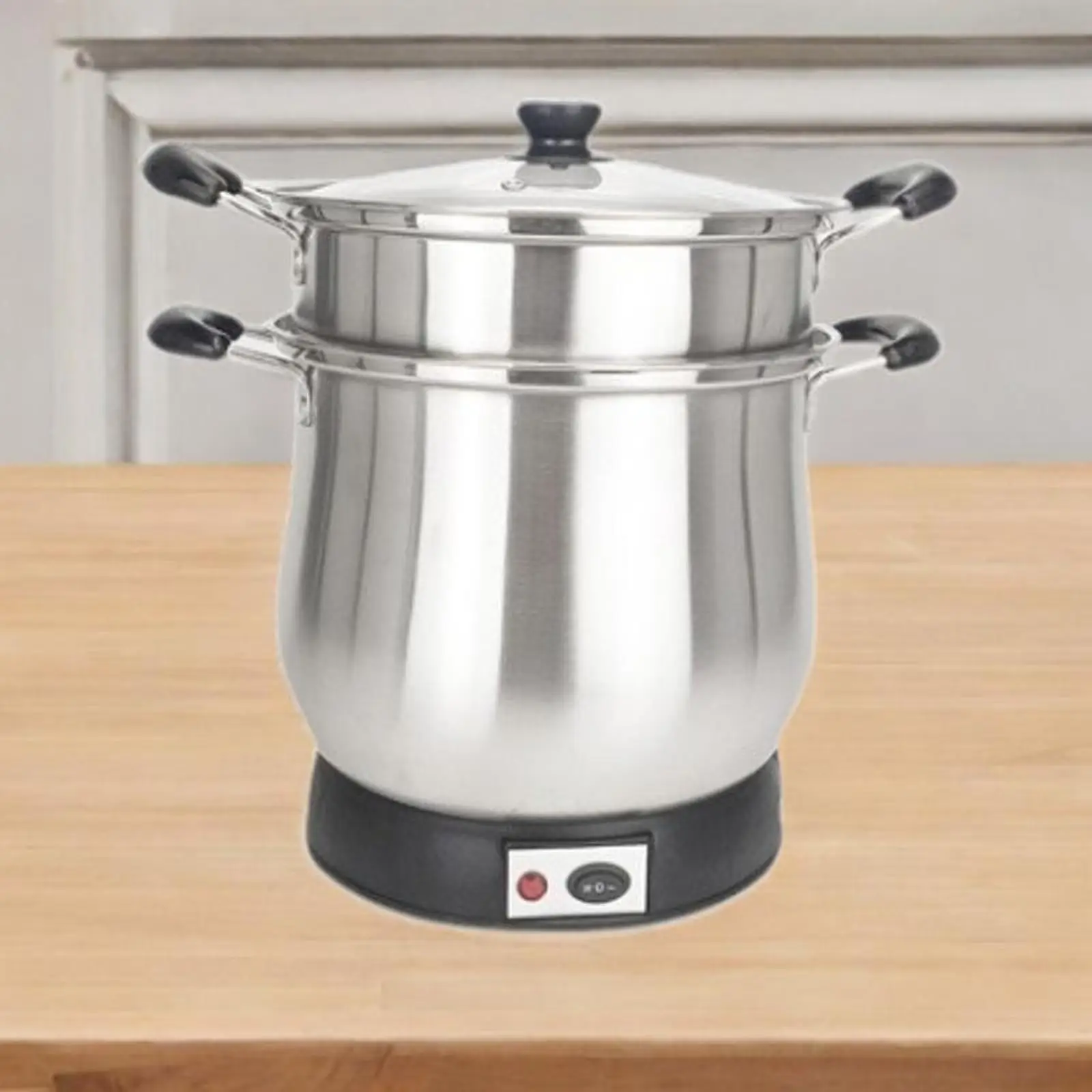 Stainless Steel Stockpot 7L Simmer Pot for Thai Sticky Rice Pasta Vegetables