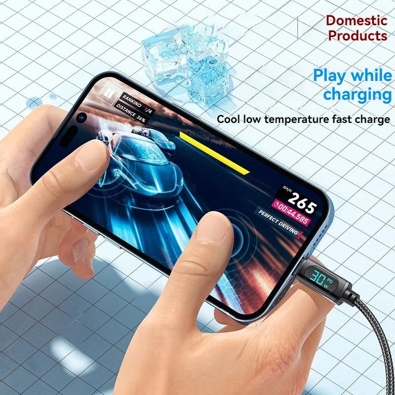 USB C-type Cable Display PD 100W Fast Charging For Xiaomi FOR Samsung For Iphone Honor Charger Mobile Phone Charging Cable 1M 2M