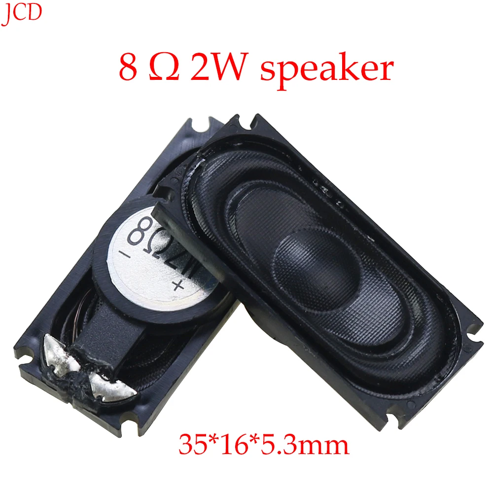 1 Piece 1635 2W 8R Notebook Speaker Horn 3516 Loud Speaker 8 Ohms 2 Watt 8Ohm 1W 35*16MM Thickness 5.3MM 35*16*5.3MM