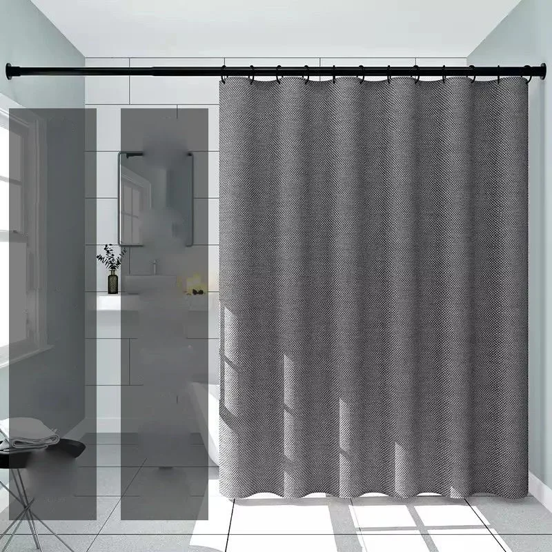 Bathroom Bath Curtain Door Curtain Waterproof Partition Curtain Pull Curtain Thickened Bath Curtain No-Drill Bath Curtain ZI726