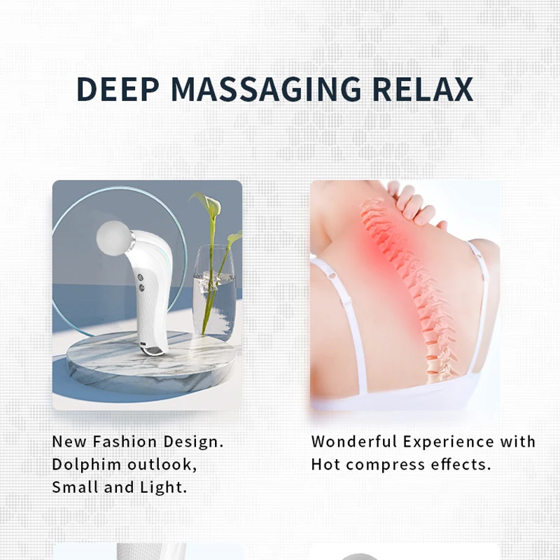 RELAX U Quality Massage Gun Pain Relief Body Relaxation Fascial Gun Fitness Professional Deep Muscle Massager Gift