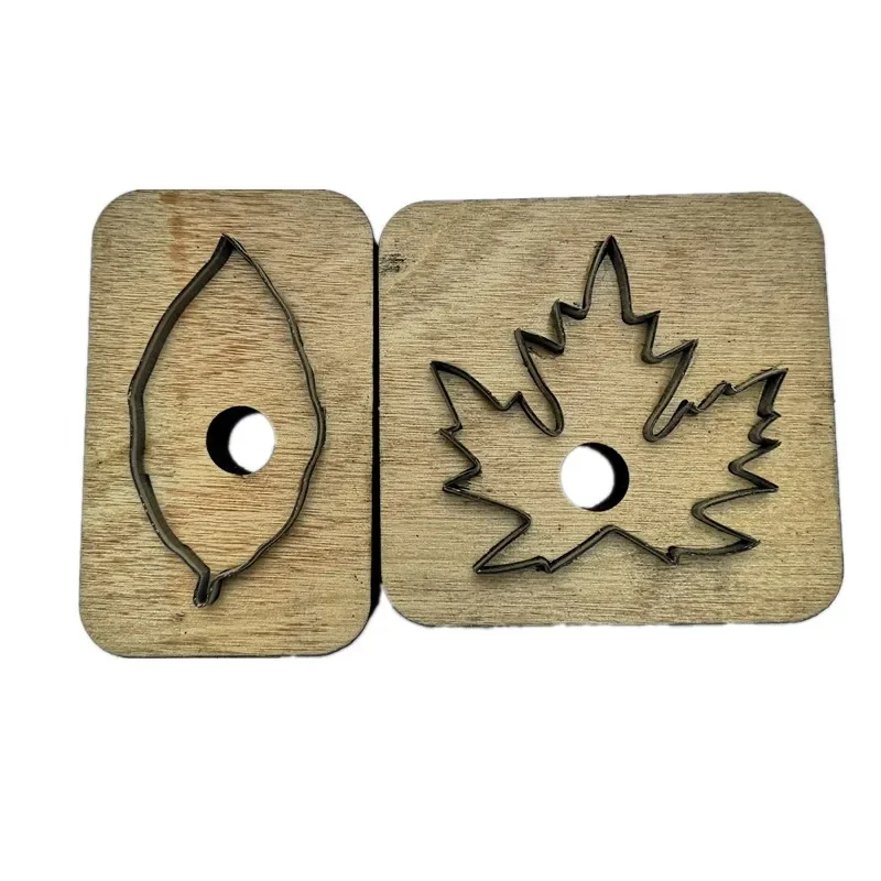 Maple Leaf Flower Tree Leather Punch Cutter Mold Cutting Die Tool DIY Shaped Leathercraft for Wallet Shoes Bag Custom Design