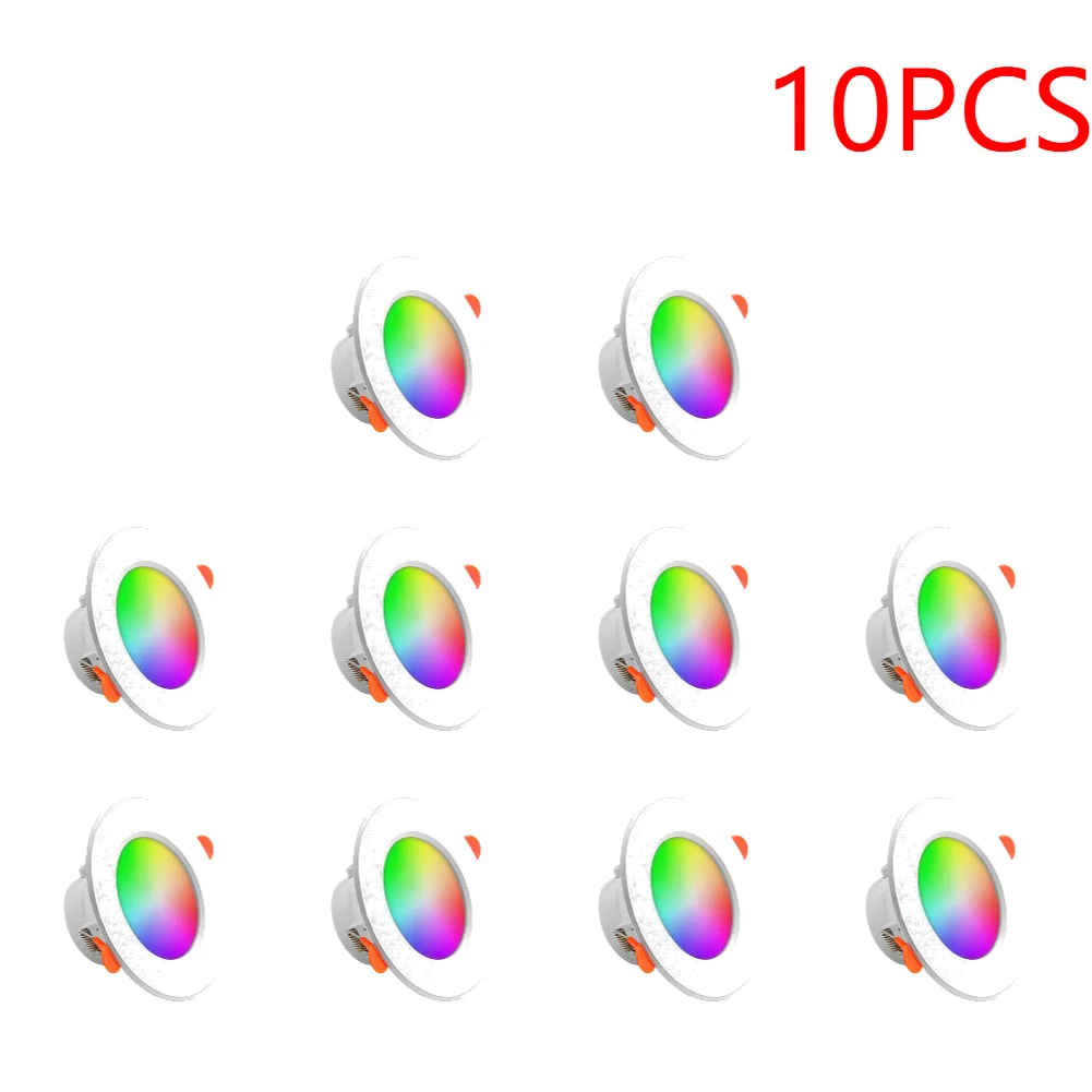 10W Smart LED Downlight Bluetooth-plafondlamp Afstandsbediening RGB-kleurveranderende plafondlamp voor Alexa Google Home